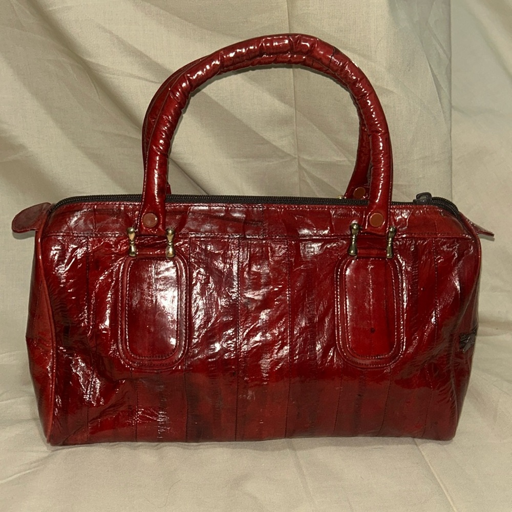 Medium Size Glossy red hand bag